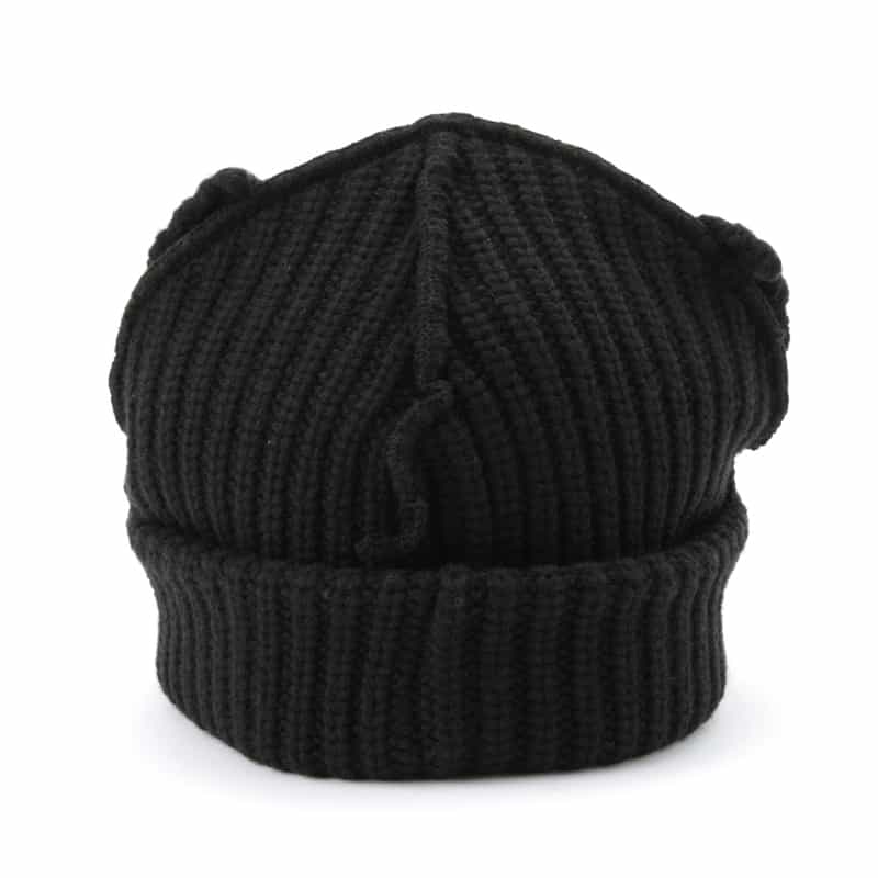 CHARLES JEFFREY LOVERBOY CHARLES JEFFREY LOVERBOY＜チャールズ ジェフリー ラバーボーイ＞耳付きニットキャップ "CHUNKY EARS" BLACK