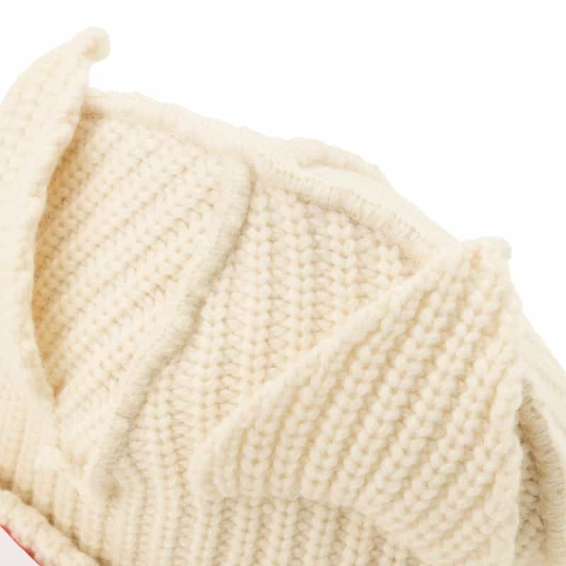 CHARLES JEFFREY LOVERBOY CHARLES JEFFREY LOVERBOY＜チャールズ ジェフリー ラバーボーイ＞耳付きニットキャップ "CHUNKY EARS" WHITE