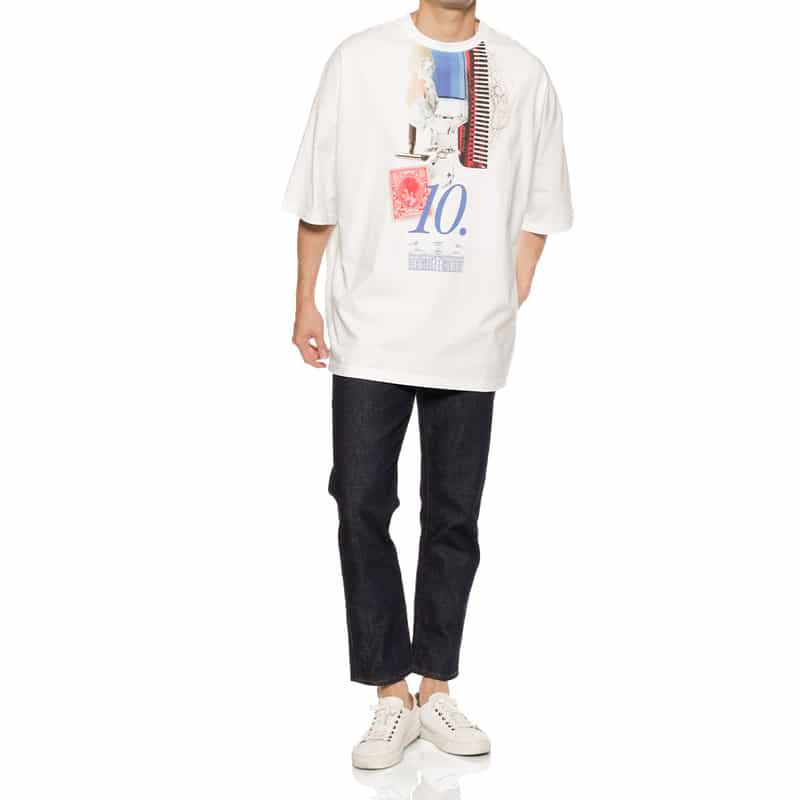 CHARLES JEFFREY LOVERBOY プリントTシャツ WHITE