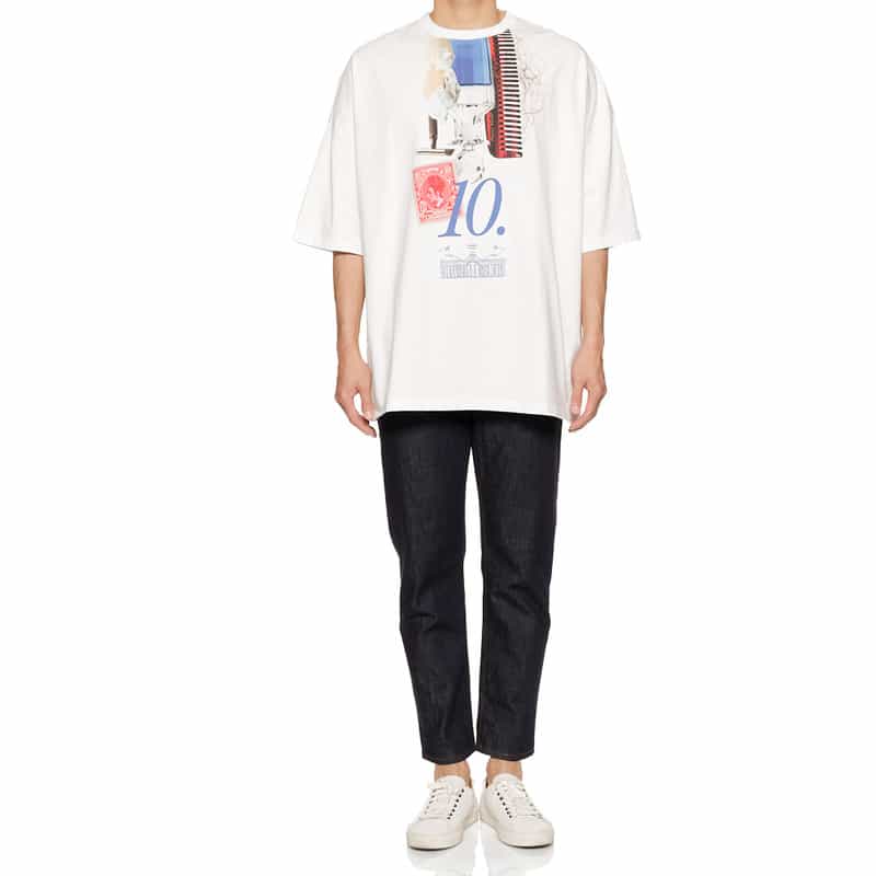 CHARLES JEFFREY LOVERBOY プリントTシャツ WHITE