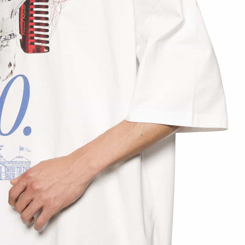 CHARLES JEFFREY LOVERBOY プリントTシャツ WHITE