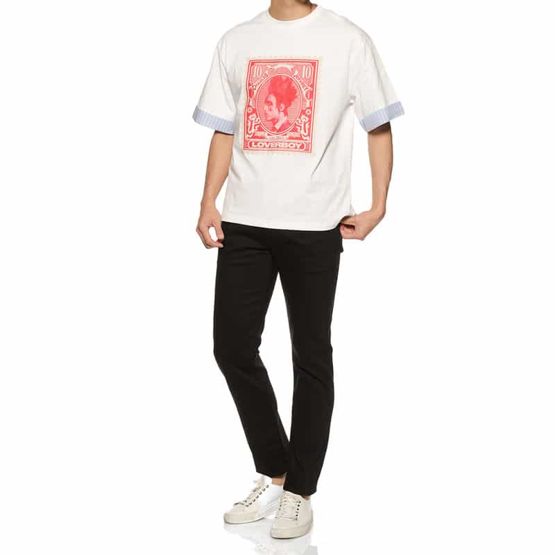 CHARLES JEFFREY LOVERBOY プリントTシャツ WHITE