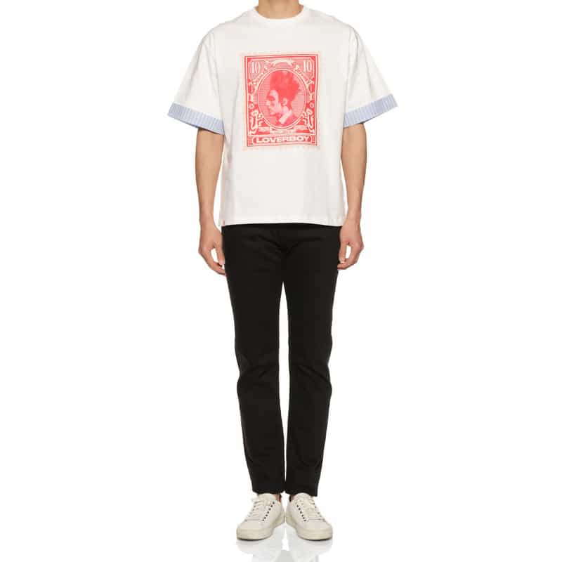 CHARLES JEFFREY LOVERBOY プリントTシャツ WHITE
