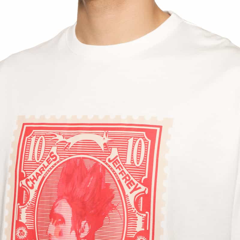 CHARLES JEFFREY LOVERBOY プリントTシャツ WHITE