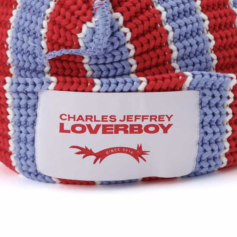 CHARLES JEFFREY LOVERBOY CHARLES JEFFREY LOVERBOY＜チャールズ ジェフリー ラバーボーイ＞耳付きニットキャップ "CHUNKY EARS" RED
