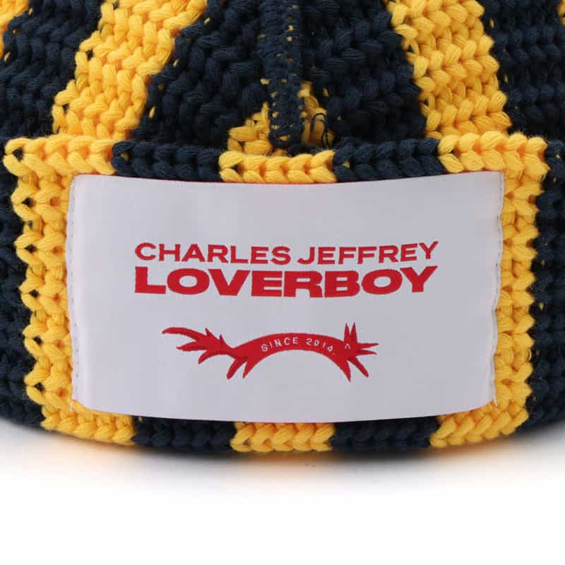 CHARLES JEFFREY LOVERBOY CHARLES JEFFREY LOVERBOY＜チャールズ ジェフリー ラバーボーイ＞耳付きニットキャップ "CHUNKY EARS" YELLOW