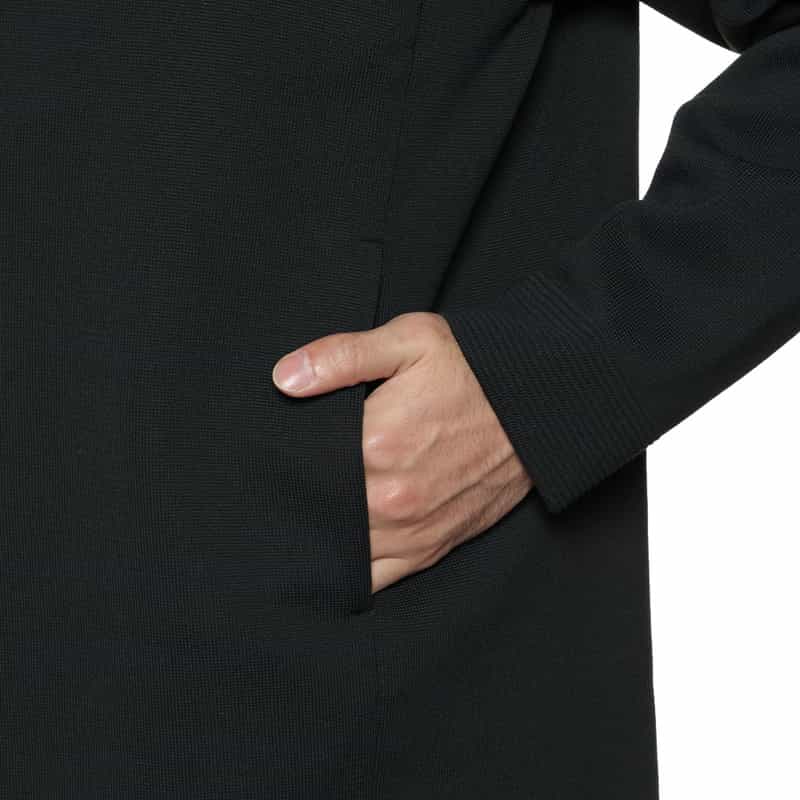 CFCL ダブルブレステッド ノーカラーニットジャケット BLACK