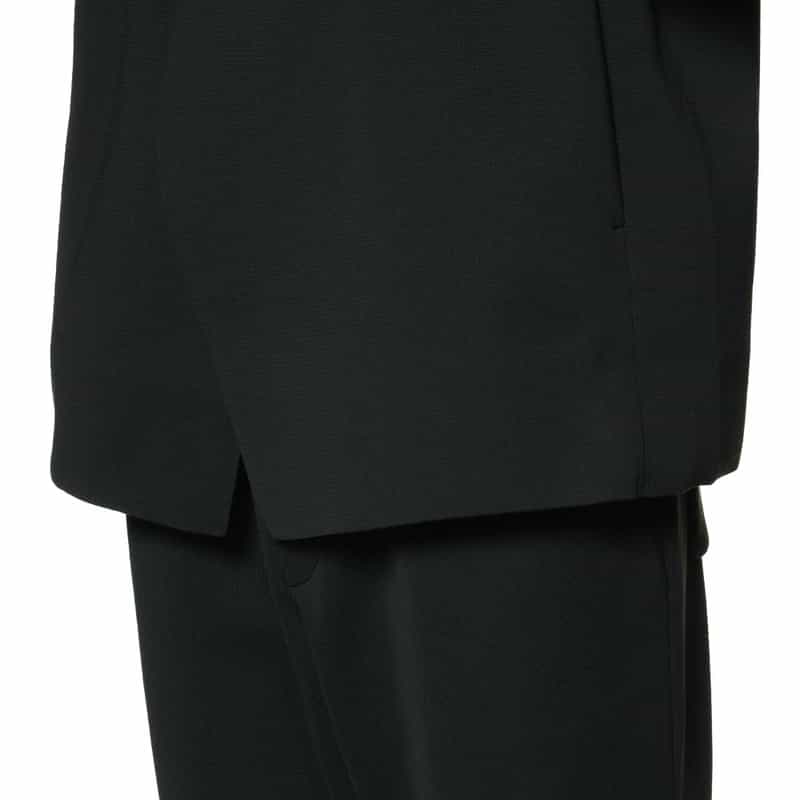 CFCL ダブルブレステッド ノーカラーニットジャケット BLACK