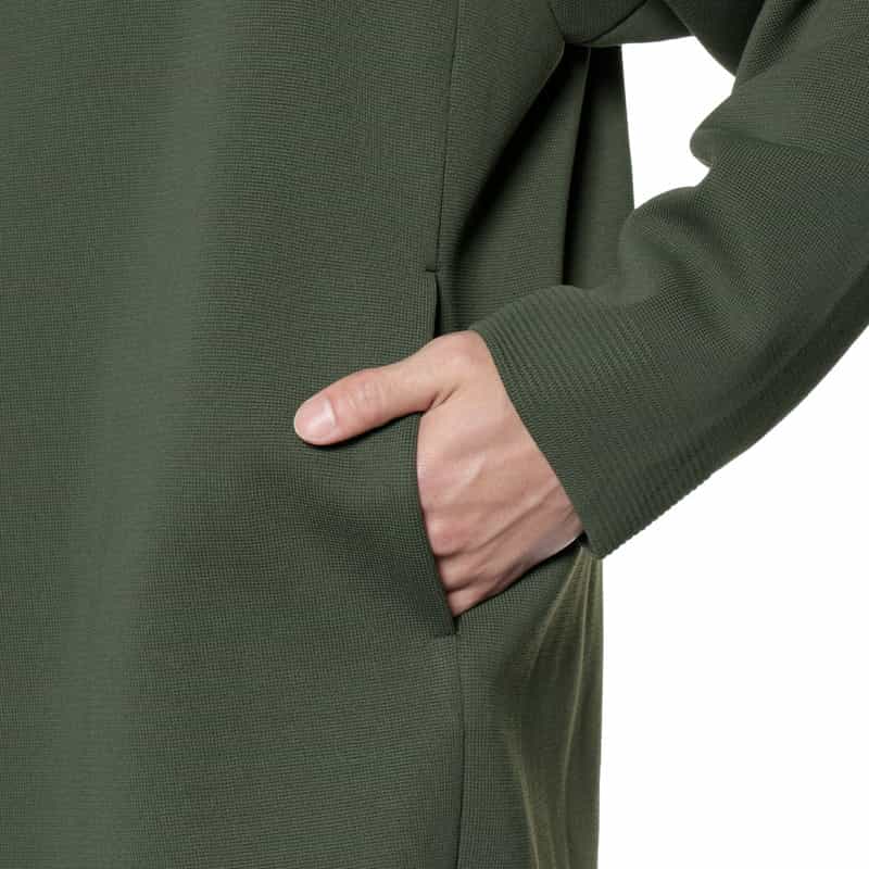 CFCL バーニーズ　ニューヨーク限定ノーカラーニットジャケット OLIVE