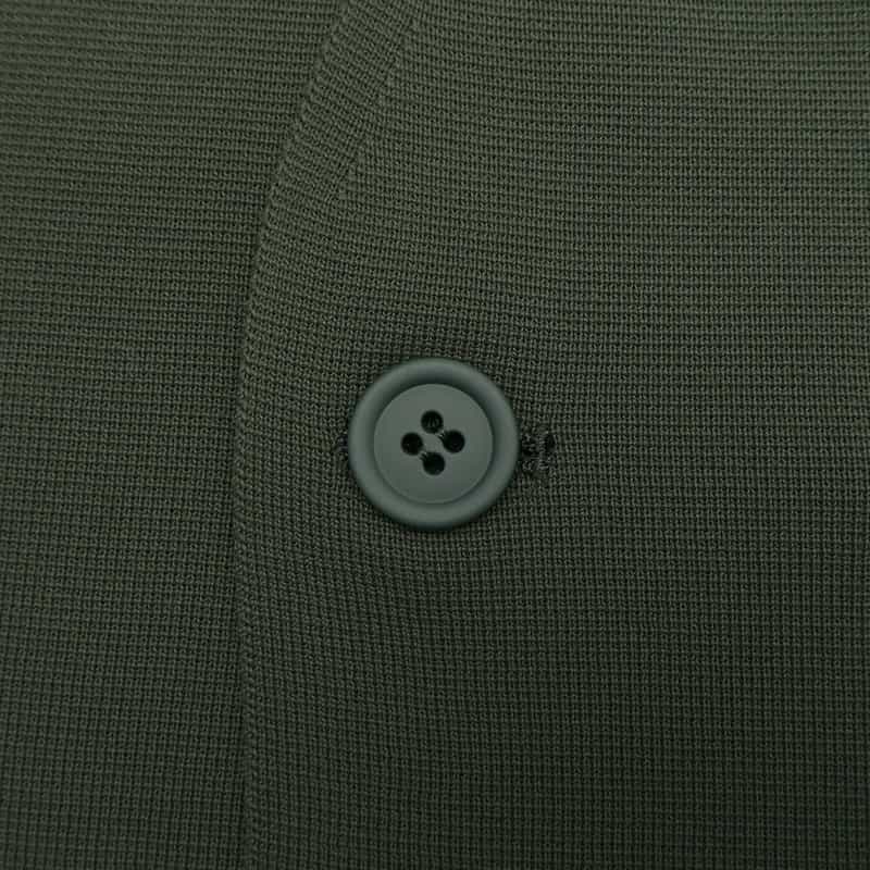 CFCL バーニーズ　ニューヨーク限定ノーカラーニットジャケット OLIVE