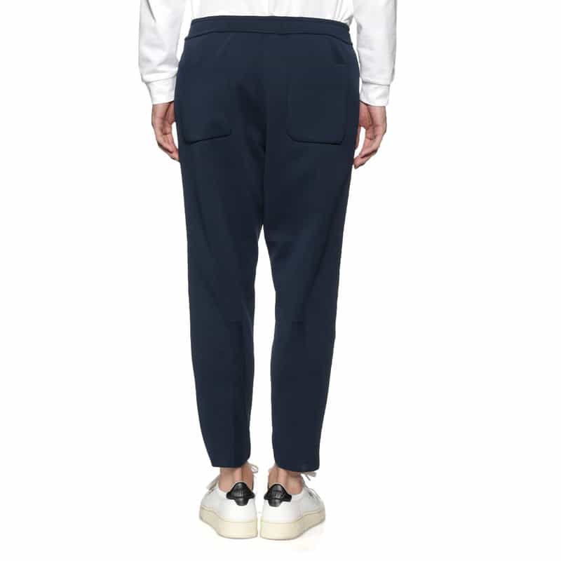 CFCL CFCL＜シーエフシーエル＞ドローストリング テーパード ニットパンツ NAVY