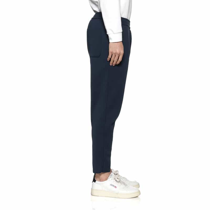 CFCL CFCL＜シーエフシーエル＞ドローストリング テーパード ニットパンツ NAVY