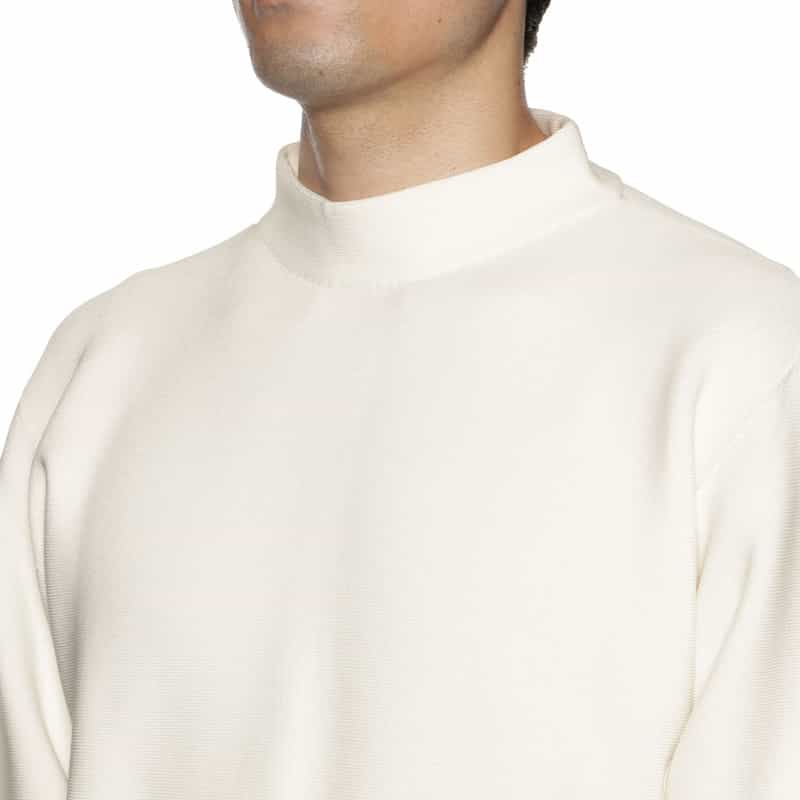 CFCL CFCL＜シーエフシーエル＞モックネック  ロングスリーブカットソー WHITE