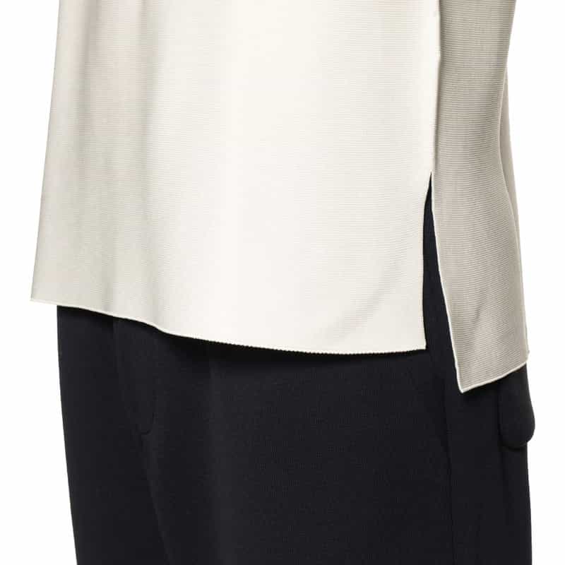 CFCL CFCL＜シーエフシーエル＞モックネック  ロングスリーブカットソー WHITE