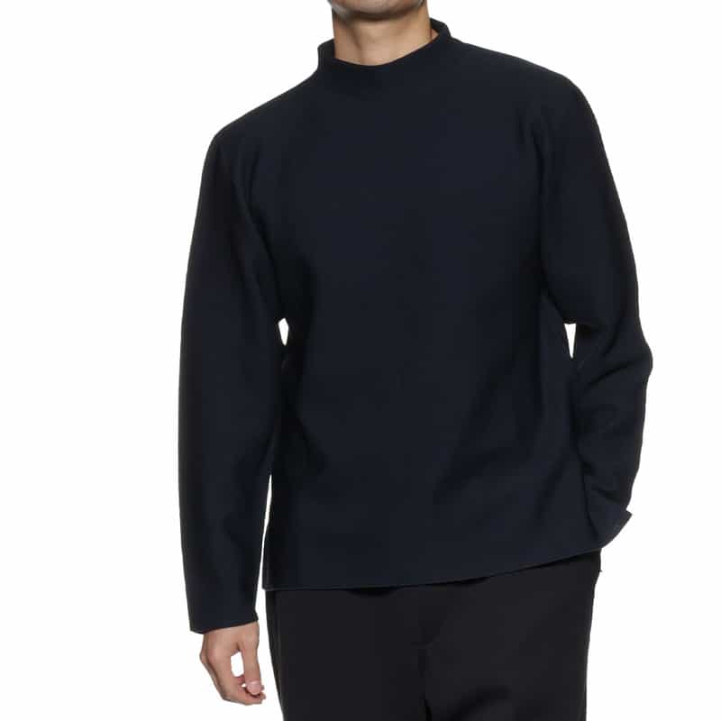 CFCL CFCL＜シーエフシーエル＞モックネック  ロングスリーブカットソー NAVY