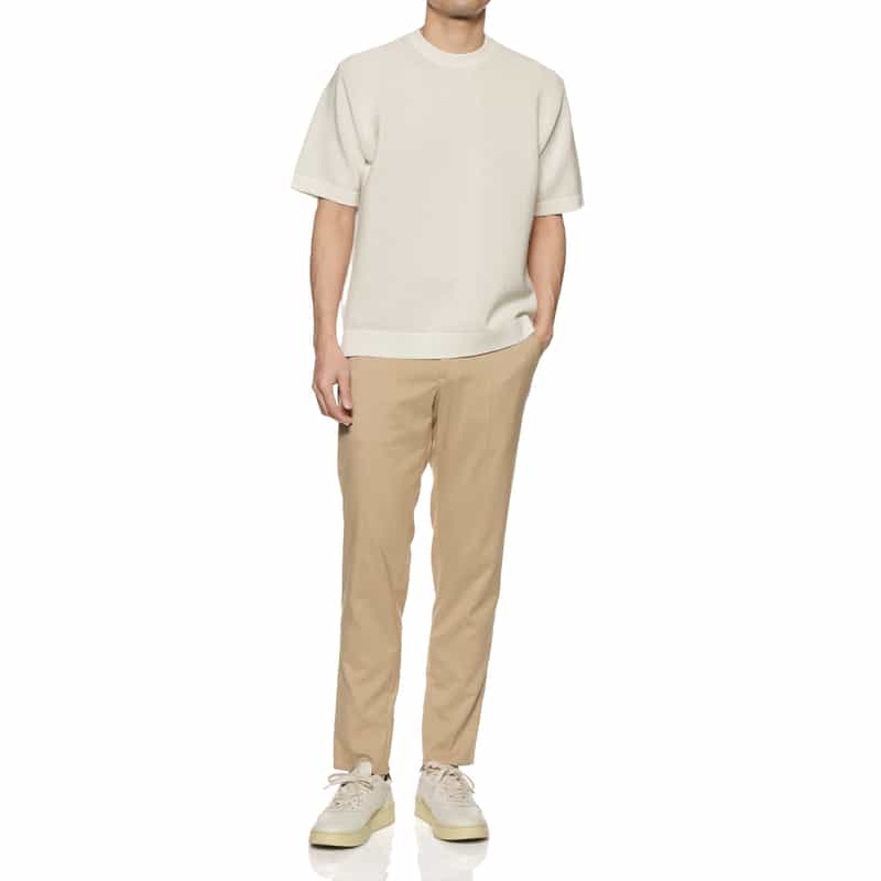 CFCL CFCL＜シーエフシーエル＞ハイゲージニットTシャツ WHITE