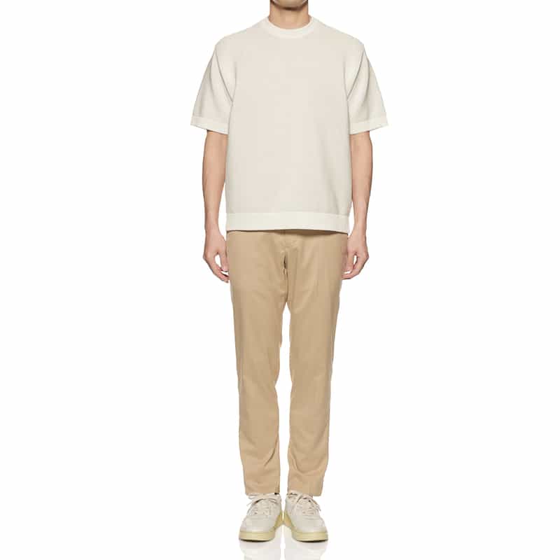 CFCL CFCL＜シーエフシーエル＞ハイゲージニットTシャツ WHITE