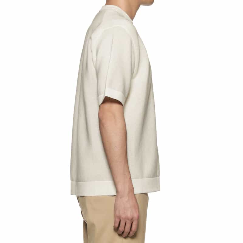 CFCL CFCL＜シーエフシーエル＞ハイゲージニットTシャツ WHITE