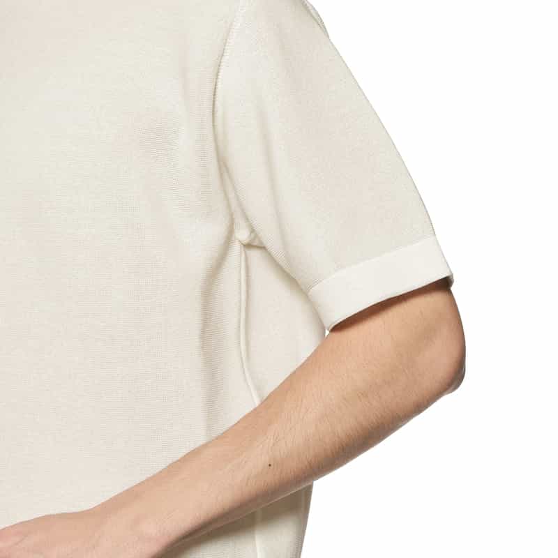 CFCL CFCL＜シーエフシーエル＞ハイゲージニットTシャツ WHITE