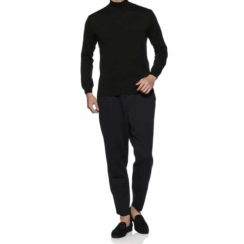 CFCL CFCL＜シーエフシーエル＞モックネックニットプルオーバー BLACK