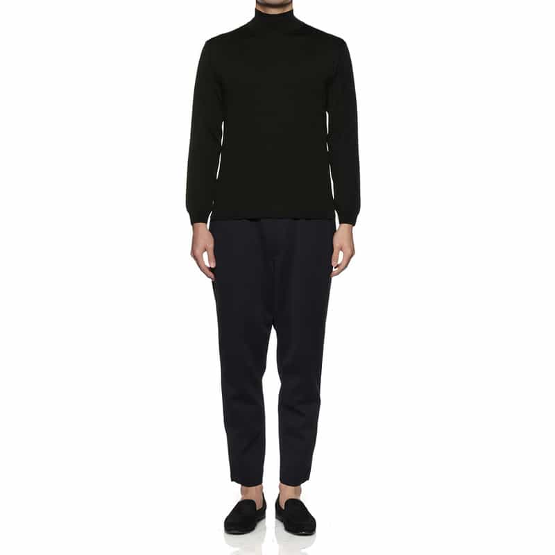 CFCL CFCL＜シーエフシーエル＞モックネックニットプルオーバー BLACK