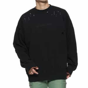 Stein シュタイン オーバーサイズ ダメージ加工 スウェット L/S M