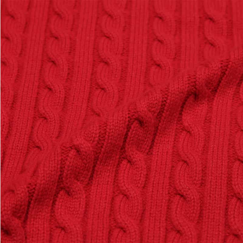 BARNEYS NEW YORK ケーブルニットカーディガン RED