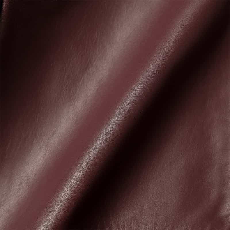 BARNEYS NEW YORK コクーンスリーブ レザー ボンバージャケット WINE