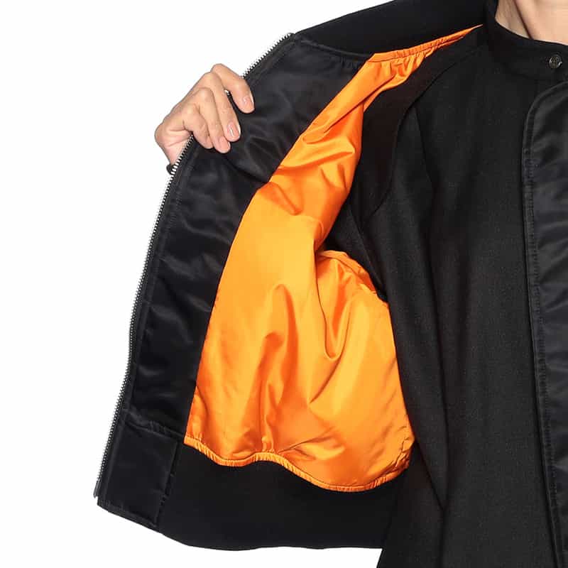 BARNEYS NEW YORK MA-1風ショートブルゾン BLACK