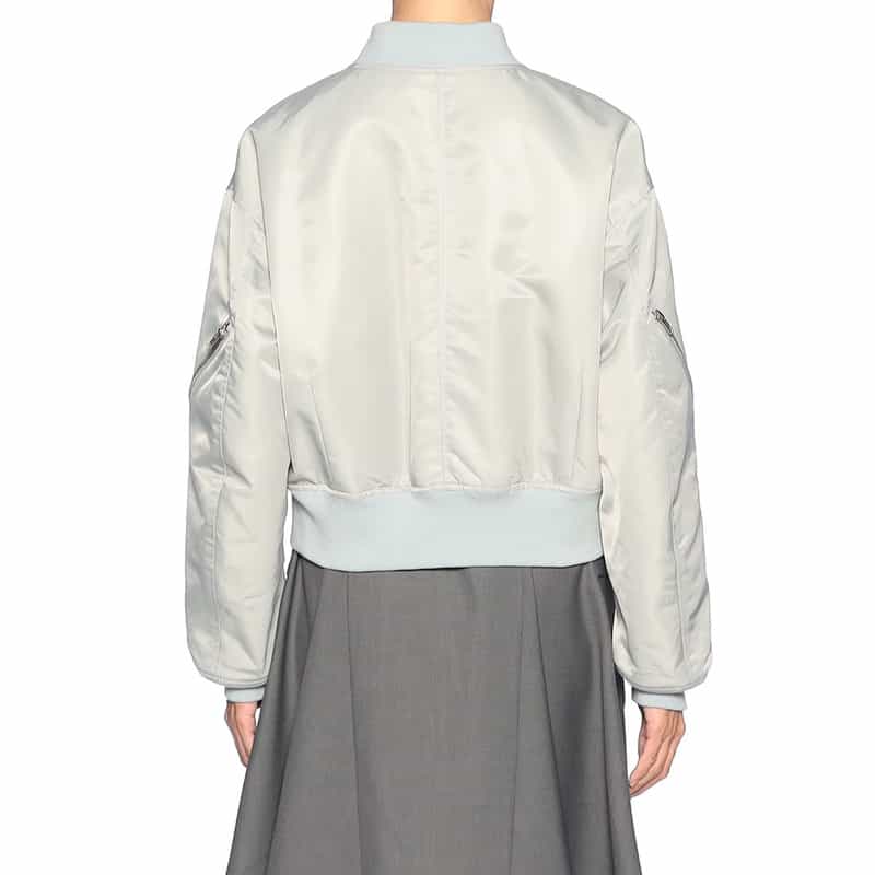 BARNEYS NEW YORK MA-1風ショートブルゾン LT GRAY