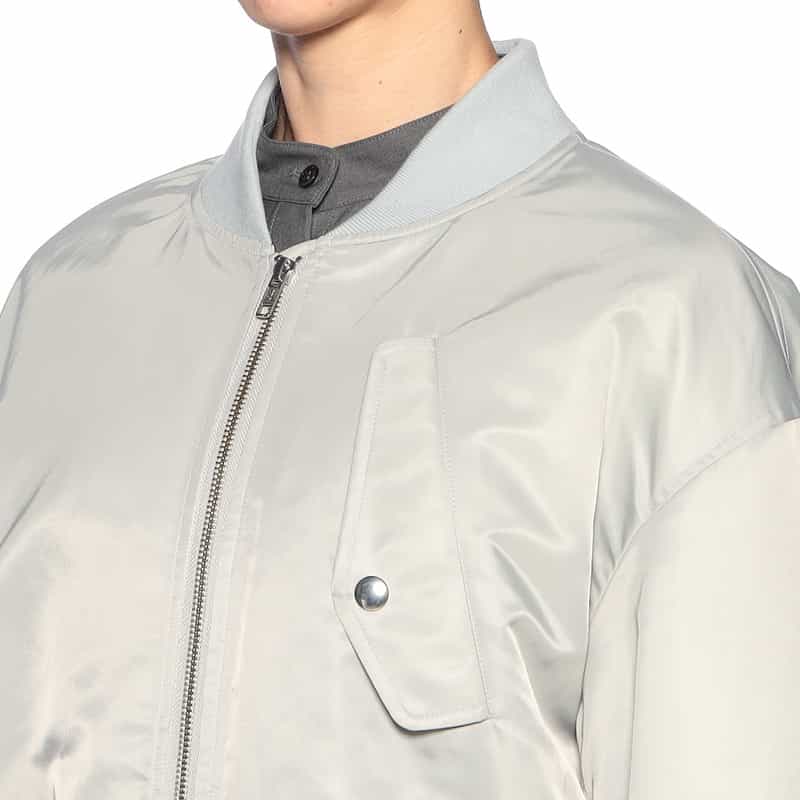 BARNEYS NEW YORK MA-1風ショートブルゾン LT GRAY