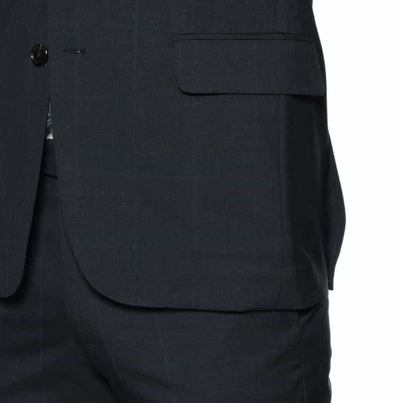 BARNEYS NEW YORK グレンチェック柄スーツ "MANHATTAN" NAVY