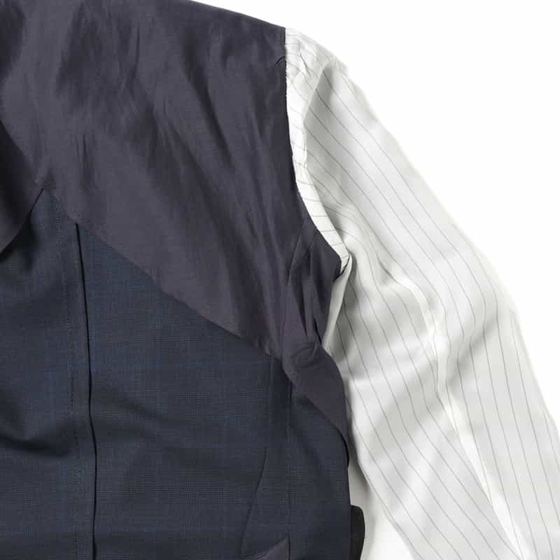 BARNEYS NEW YORK グレンチェック柄スーツ "MANHATTAN" NAVY