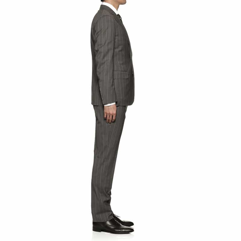BARNEYS NEW YORK ストライプ柄スーツ "MADISON" GRAY