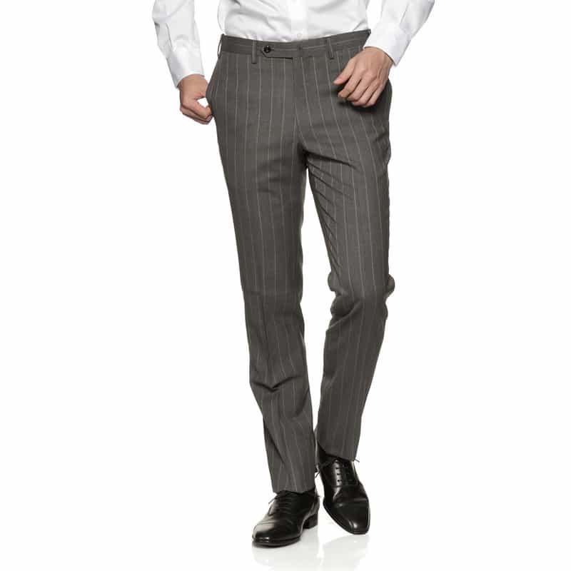 BARNEYS NEW YORK ストライプ柄スーツ "MADISON" GRAY