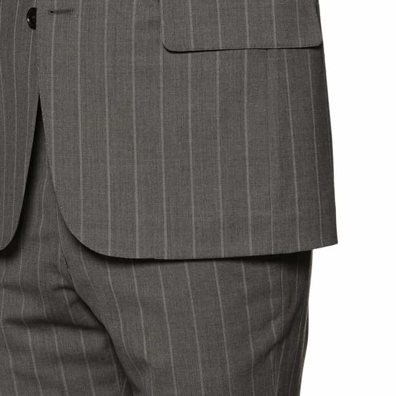 BARNEYS NEW YORK ストライプ柄スーツ "MADISON" GRAY