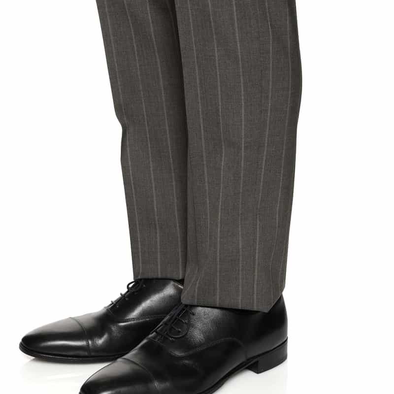 BARNEYS NEW YORK ストライプ柄スーツ "MADISON" GRAY