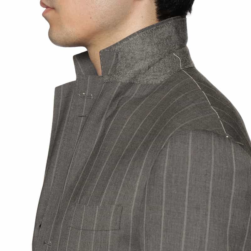 BARNEYS NEW YORK ストライプ柄スーツ "MADISON" GRAY