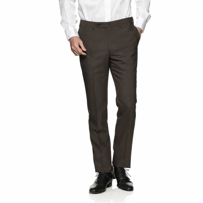 BARNEYS NEW YORK ピンヘッド柄スーツ "MADISON" BROWN