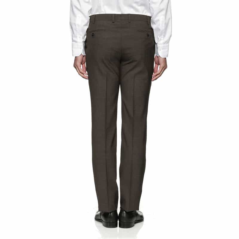 BARNEYS NEW YORK ピンヘッド柄スーツ "MADISON" BROWN