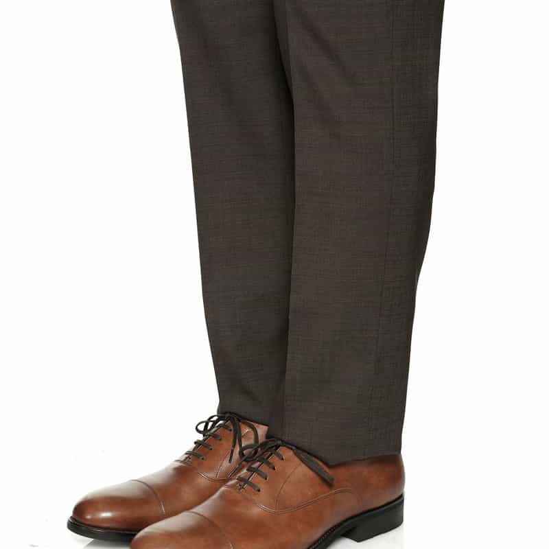 BARNEYS NEW YORK ピンヘッド柄スーツ "MADISON" BROWN