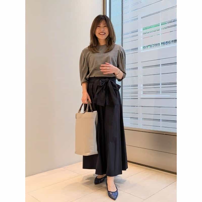 BARNEYS NEW YORK レース素材 フラットパンプス BLUE