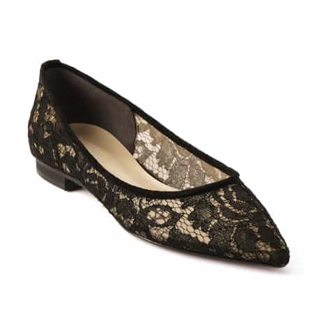 【セール】 レース素材 フラットパンプス（2231058）｜BARNEYS NEW YORK 靴