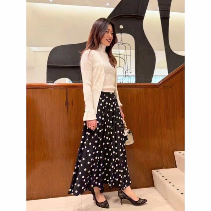 BARNEYS NEW YORK レース素材 ポインテッドトゥパンプス BLACK
