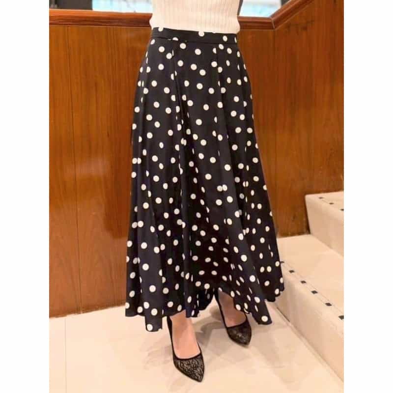 BARNEYS NEW YORK レース素材 ポインテッドトゥパンプス BLACK