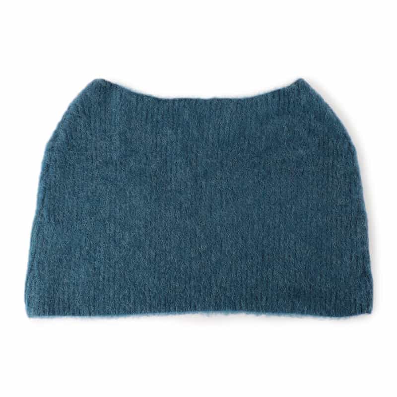 BARNEYS NEW YORK 2WAYシャギー ニットケープ BLUE