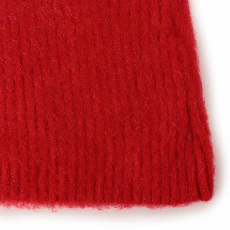 BARNEYS NEW YORK 2WAYシャギー ニットケープ RED