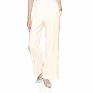 ウォッシャブル ドローストリングワイドパンツ