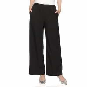 ウォッシャブル ドローストリングワイドパンツ