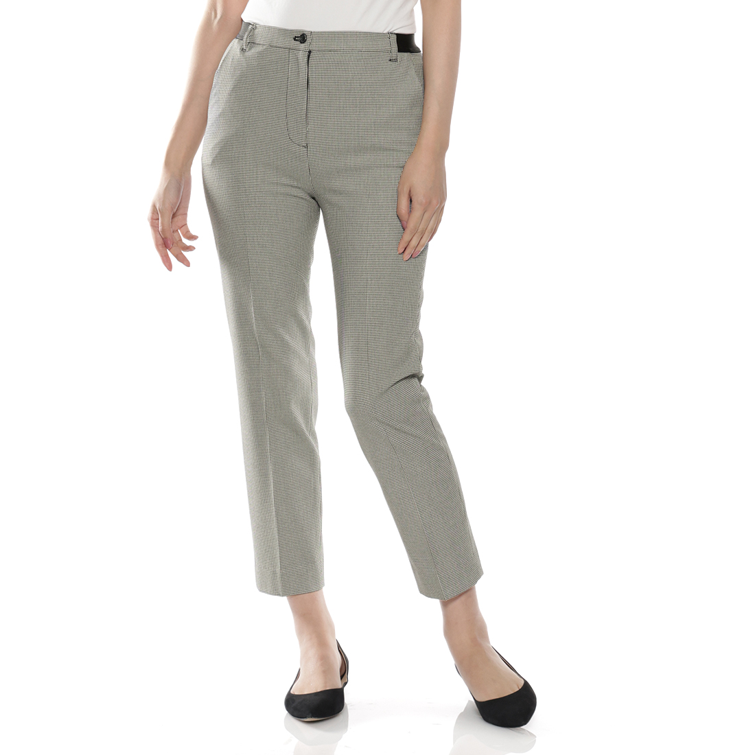 ウォッシャブル 裏起毛バックウエストゴムパンツ